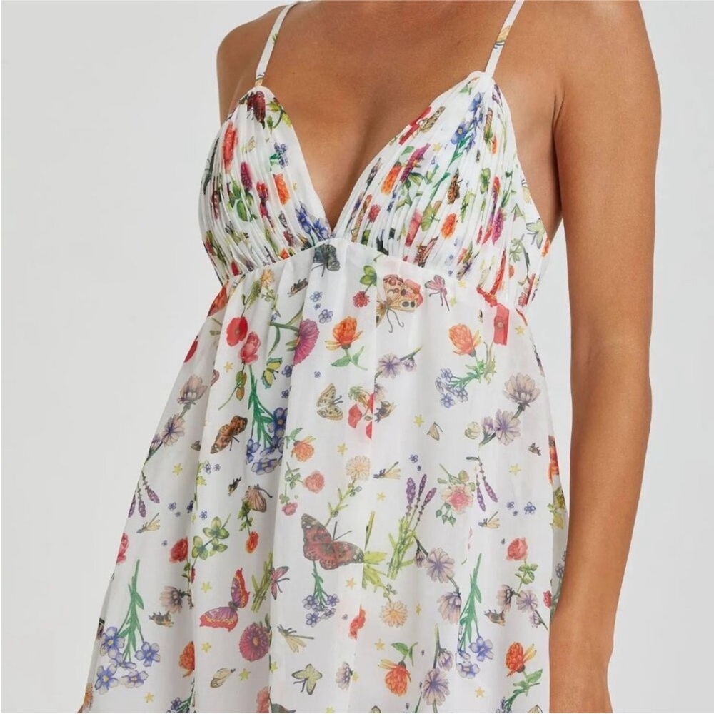 leena Mac Duggal Butterfly Floral dress - Picture 8 of 14